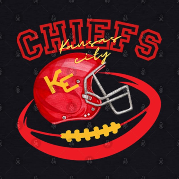 kc chiefs football 2024 by soft and timeless